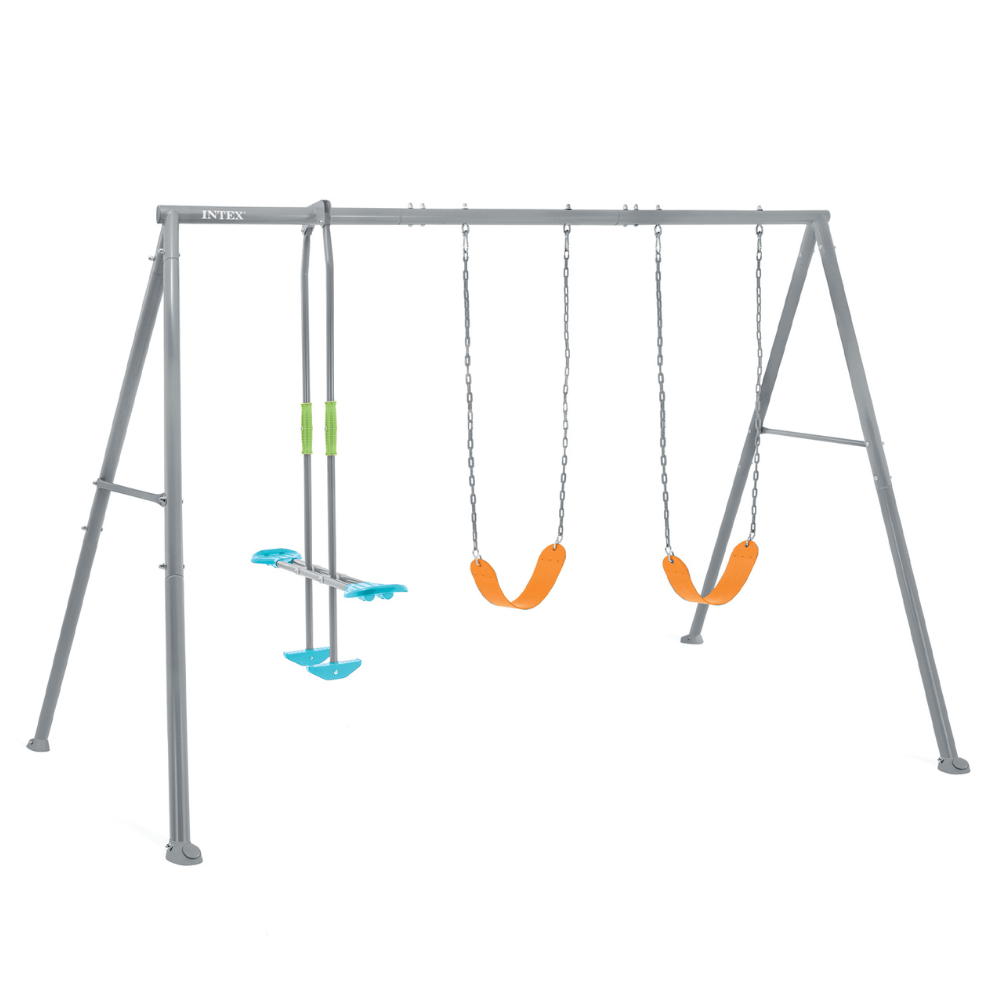 SET INTEX COLUMPIO DE 3 ACCESORIOS THREE FEATURE SWING GRIS MOD 1 - 1