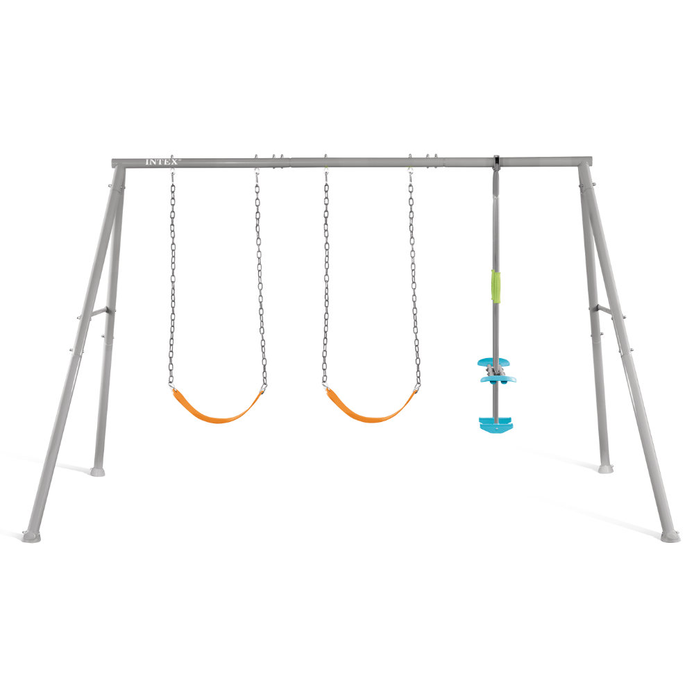SET INTEX COLUMPIO DE 3 ACCESORIOS THREE FEATURE SWING GRIS MOD 1 - 2