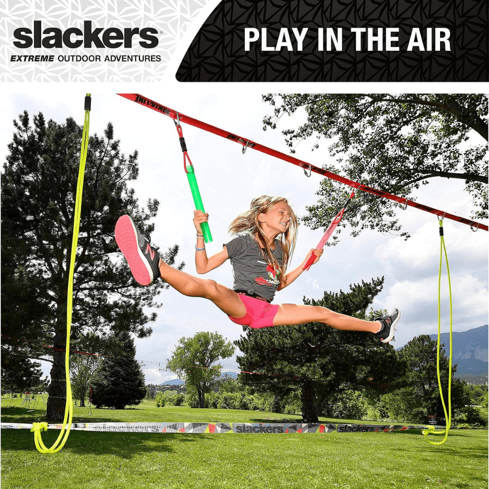 SET DE JUEGO SLACKERS MULTICOLOR OBSTÁCULOS ROPES COURSE 11 M KIT 36 FT - 4