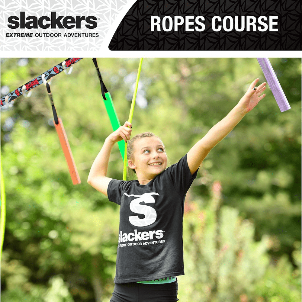 SET DE JUEGO SLACKERS MULTICOLOR OBSTÁCULOS ROPES COURSE 11 M KIT 36 FT - 5