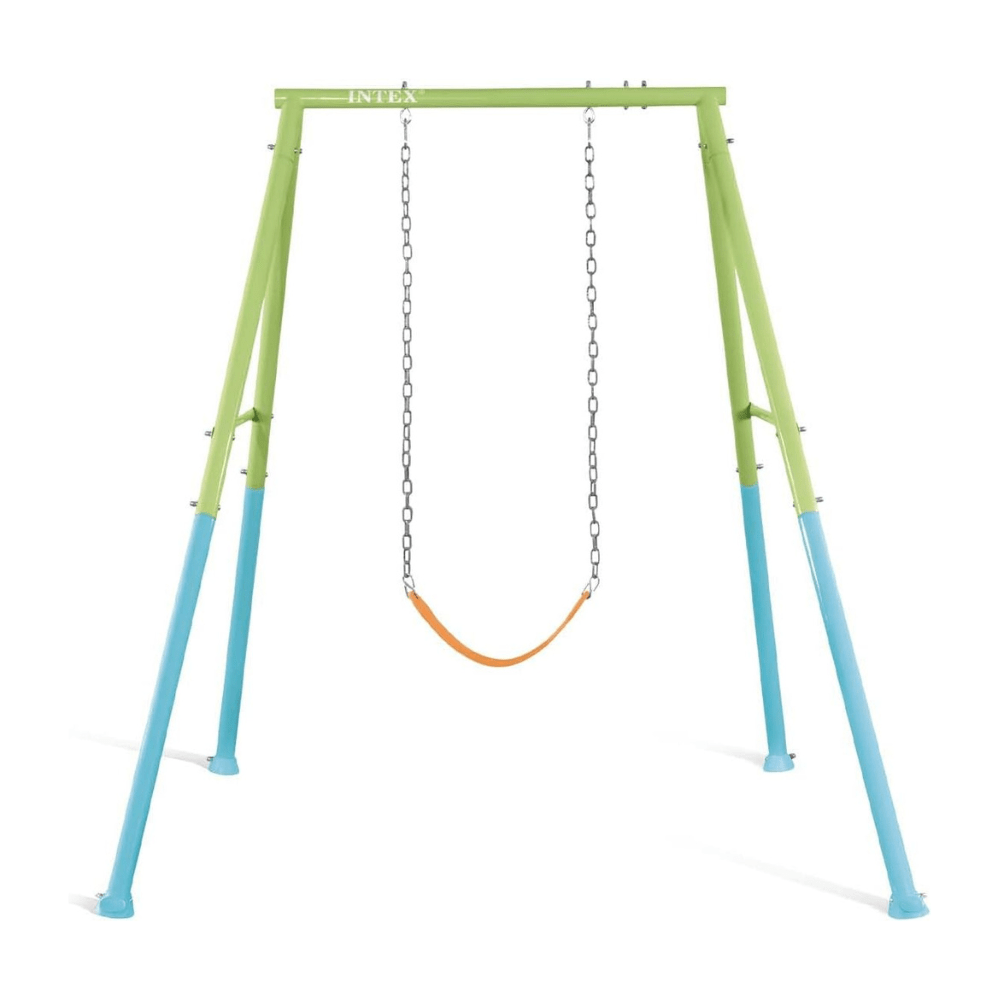 SET INTEX COLUMPIO 2 EN 1 TWO IN ONE SWING VERDE AZUL - 2