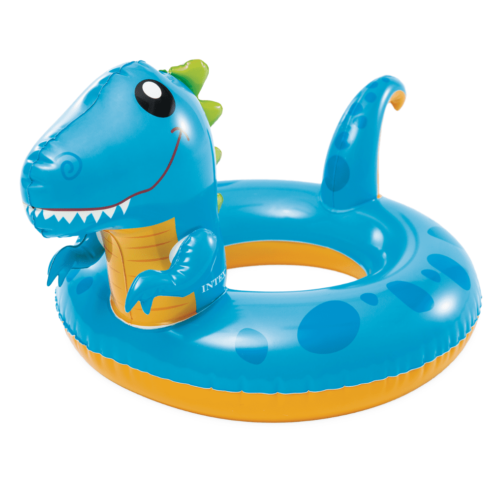 FLOTADOR INFLABLE INTEX REDONDO DINOSAURIO 58 CM BIG ANIMAL RING - 2