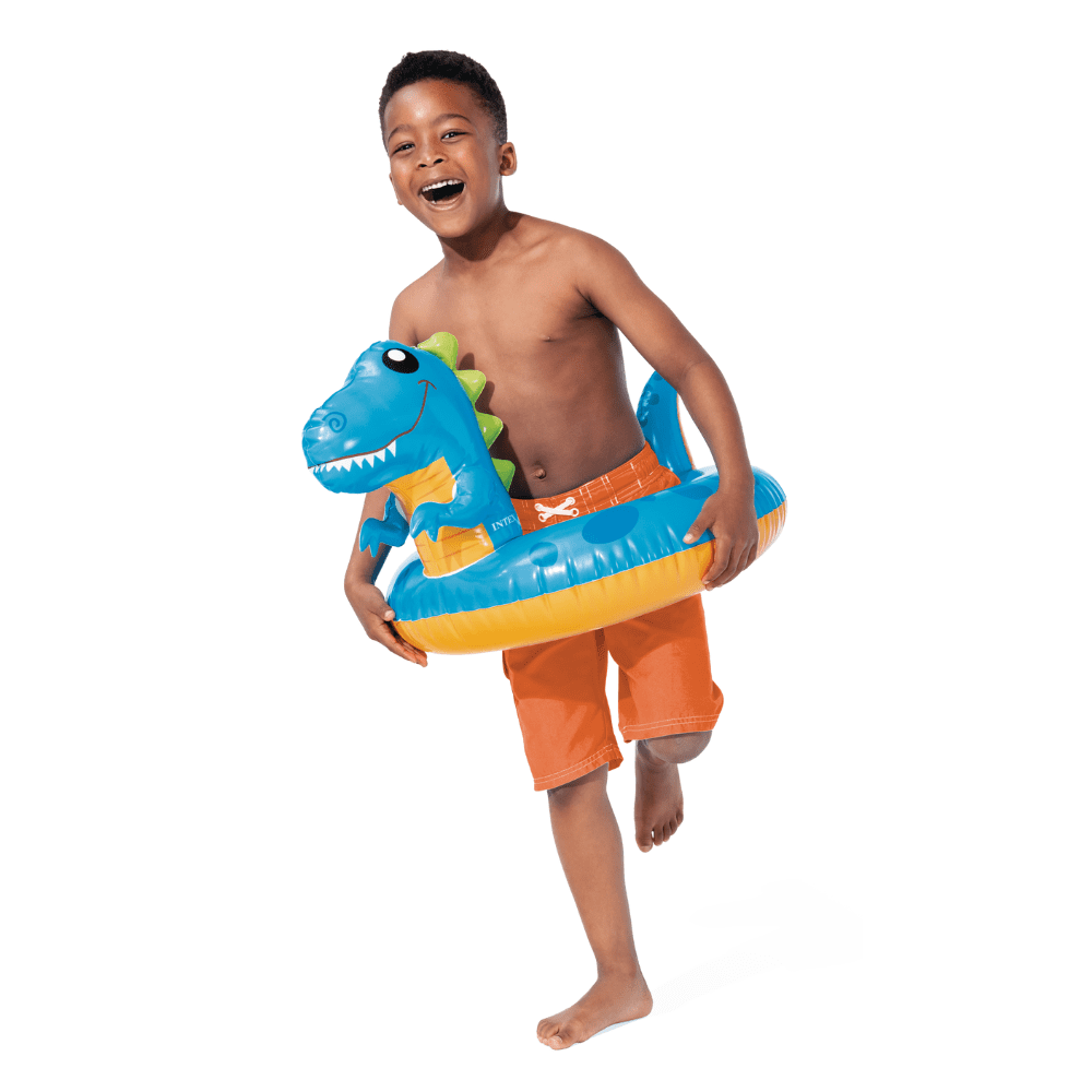 FLOTADOR INFLABLE INTEX REDONDO DINOSAURIO 58 CM BIG ANIMAL RING - 4