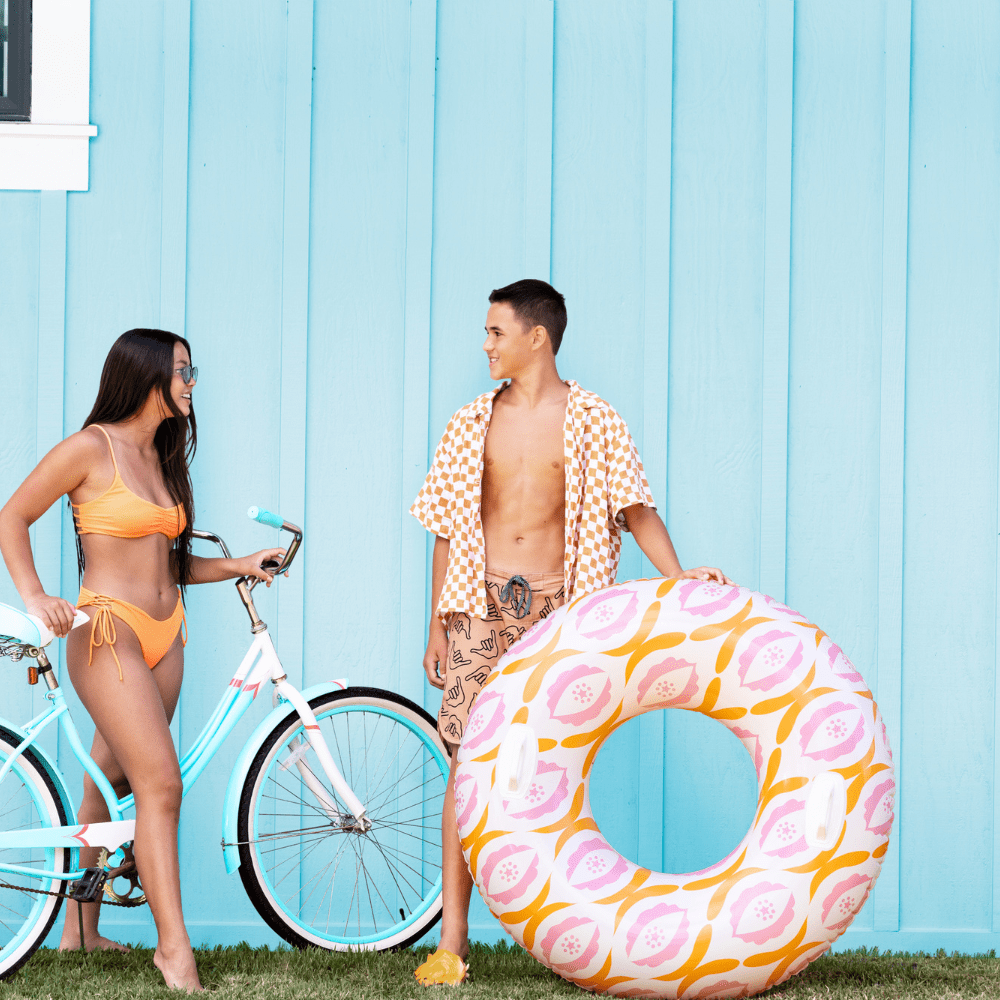 FLOTADOR INFLABLE INTEX REDONDO CON SUJETADORES 114 CM TIMELESS TUBE X - 3