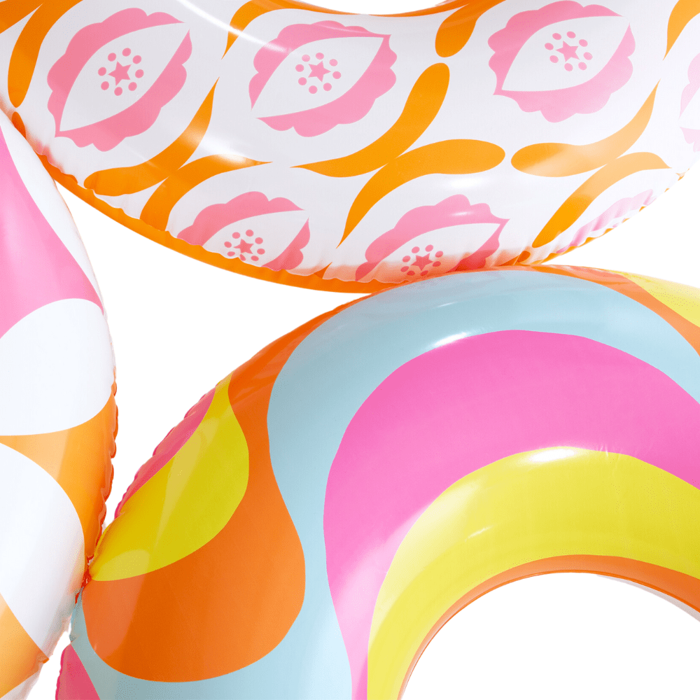 FLOTADOR INFLABLE INTEX REDONDO CON SUJETADORES 114 CM TIMELESS TUBE ONDAS - 3