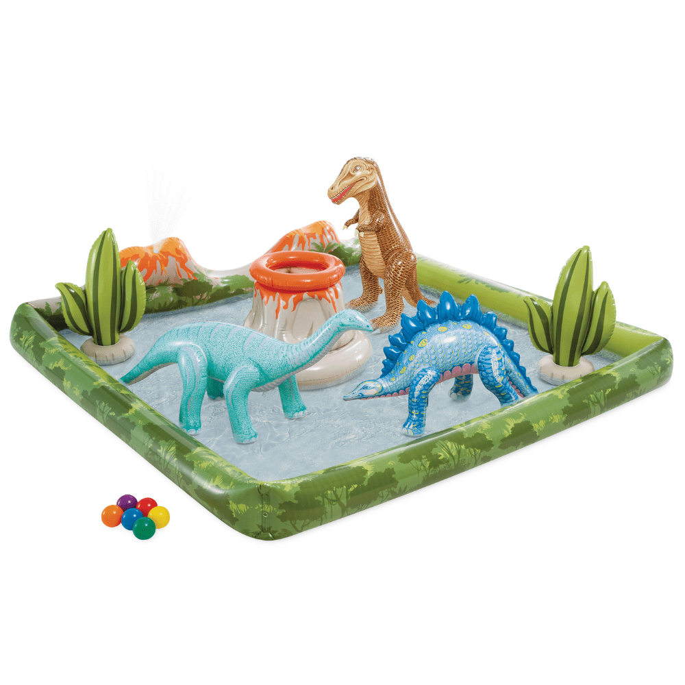 CENTRO ACTIVIDAD INFLABLE INTEX DINOSAURIOS JURASSIC ADVENTURE - 1