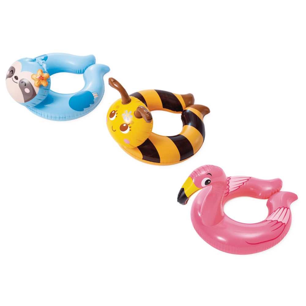 FLOTADOR INFLABLE REDONDO INTEX FLAMENGO 55 CM ANIMAL SPLIT RING - 3