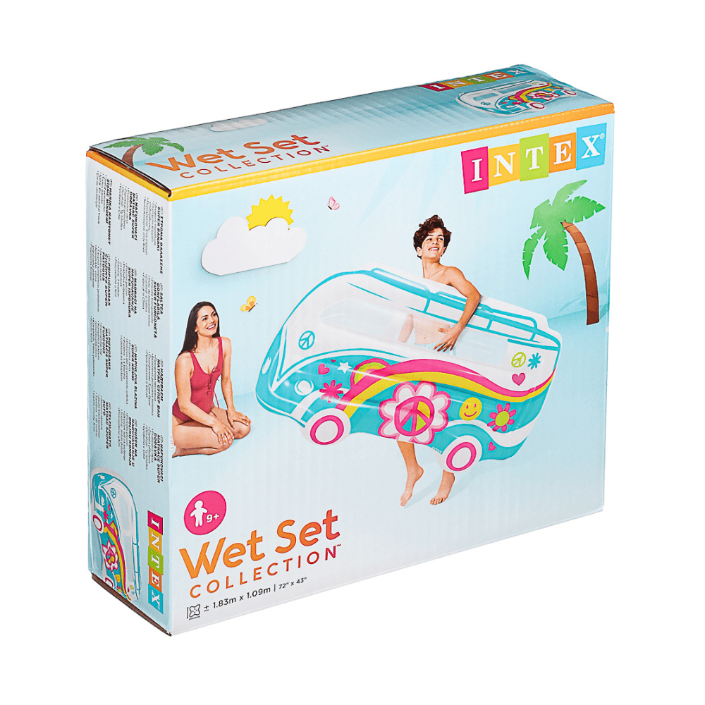 FLOTADOR INFLABLE INTEX MAT FURGON HIPPIE 178X91X23 CM GROOVY VAN - 3