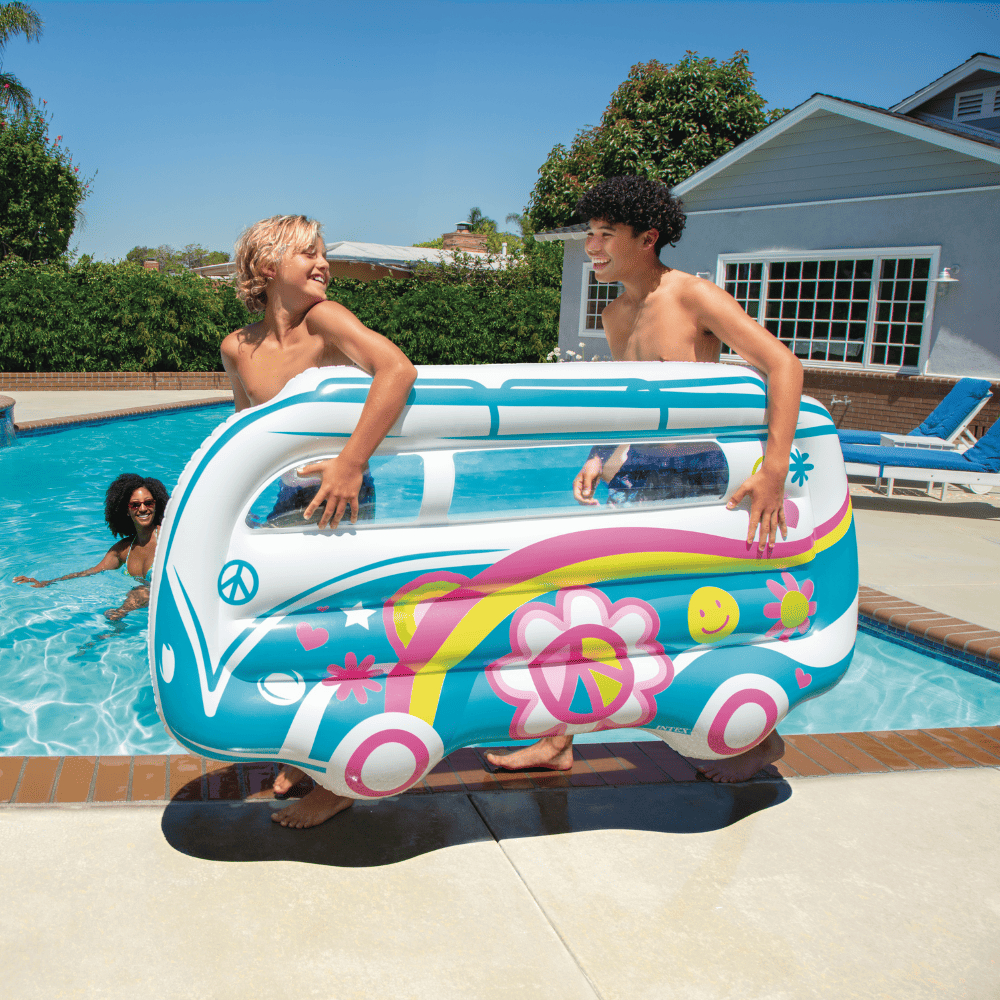 FLOTADOR INFLABLE INTEX MAT FURGON HIPPIE 178X91X23 CM GROOVY VAN - 4