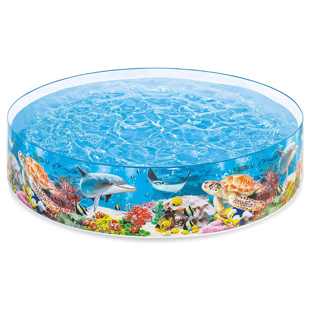 PISCINA INTEX RÍGIDA DEEP BLUE SEA SNAPSET 244X46 CM NIÑO - 1