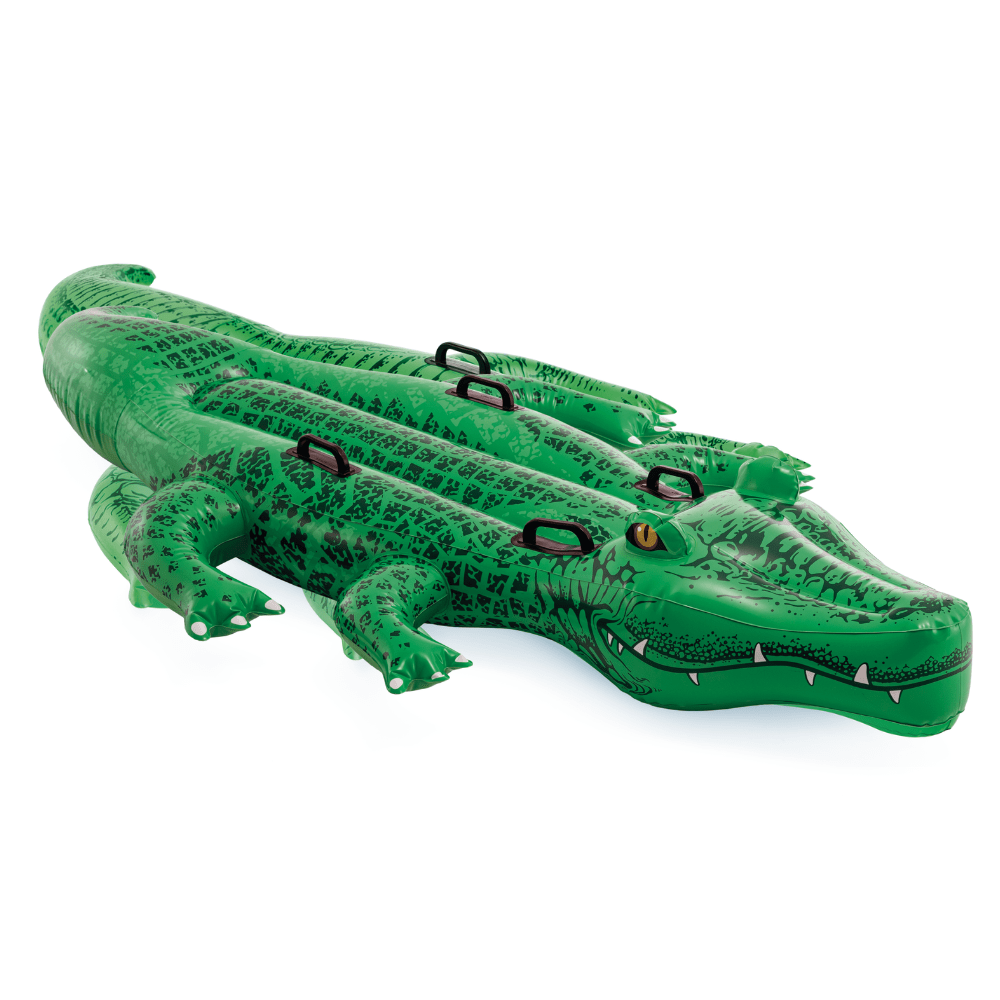 FLOTADOR INFLABLE DISEÑO INTEX COCODRILO GRANDE 203X114 CM GIANT GATOR - 1
