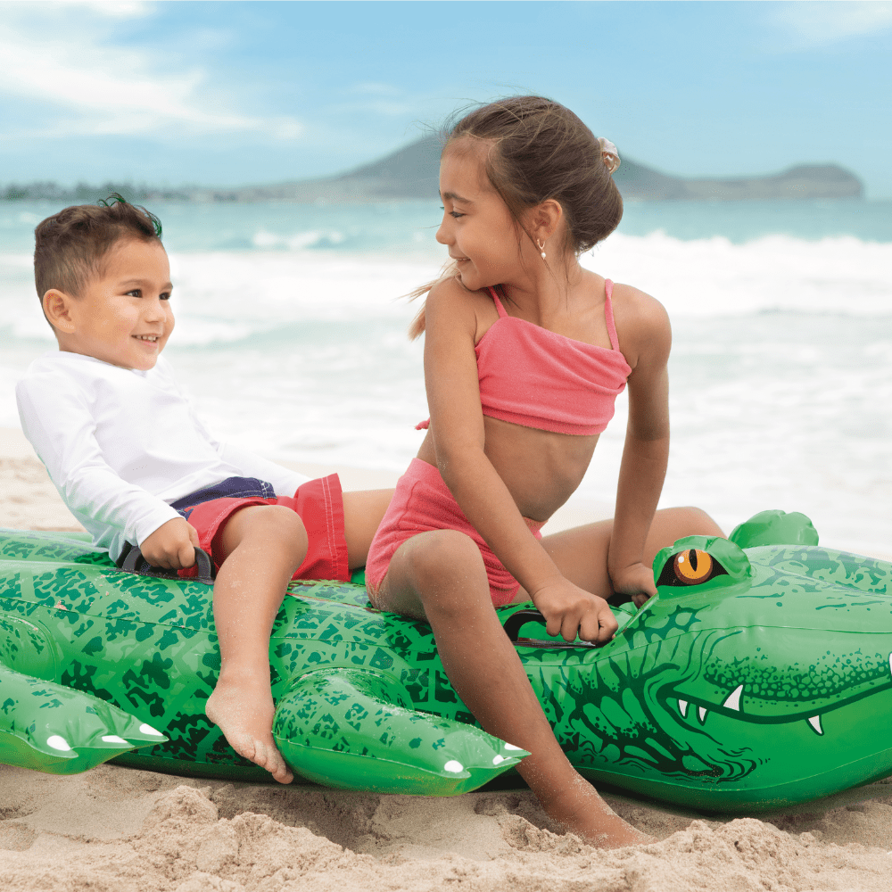 FLOTADOR INFLABLE DISEÑO INTEX COCODRILO GRANDE 203X114 CM GIANT GATOR - 2