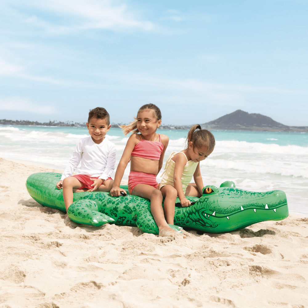 FLOTADOR INFLABLE DISEÑO INTEX COCODRILO GRANDE 203X114 CM GIANT GATOR - 4