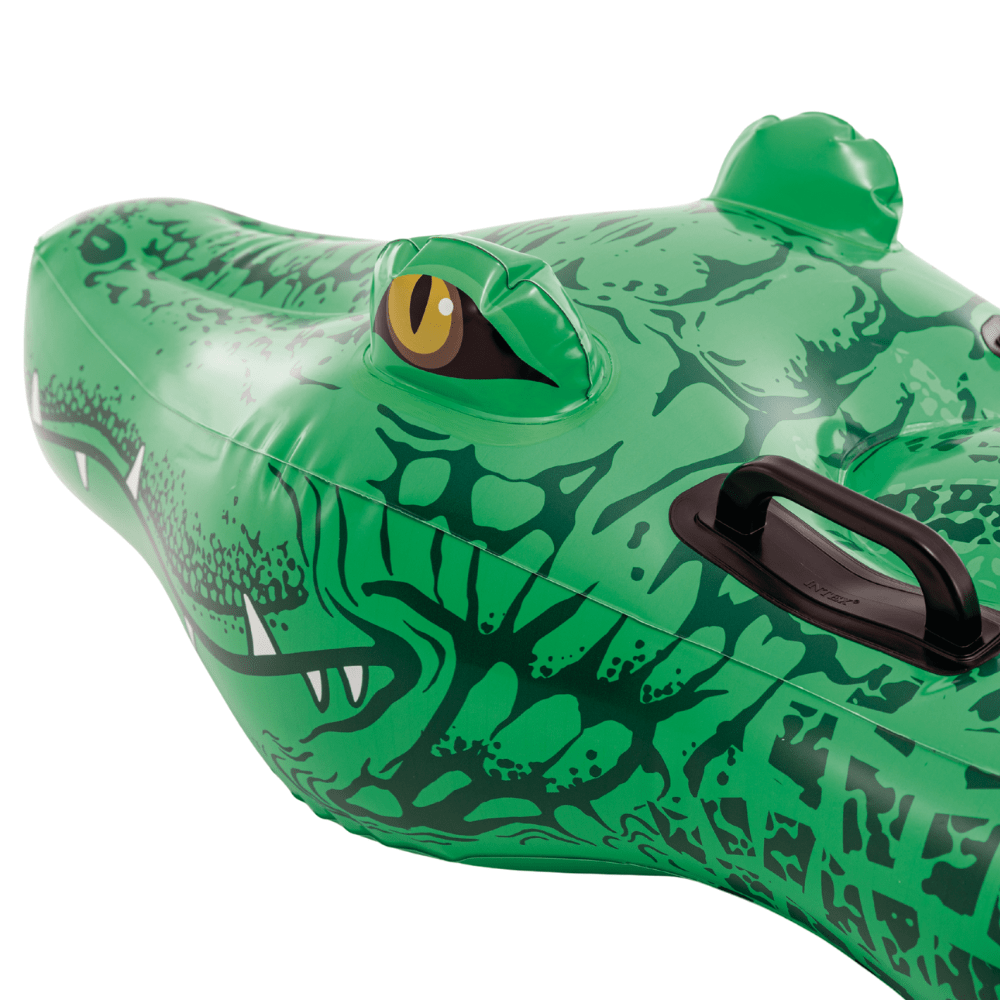 FLOTADOR INFLABLE DISEÑO INTEX COCODRILO GRANDE 203X114 CM GIANT GATOR - 11