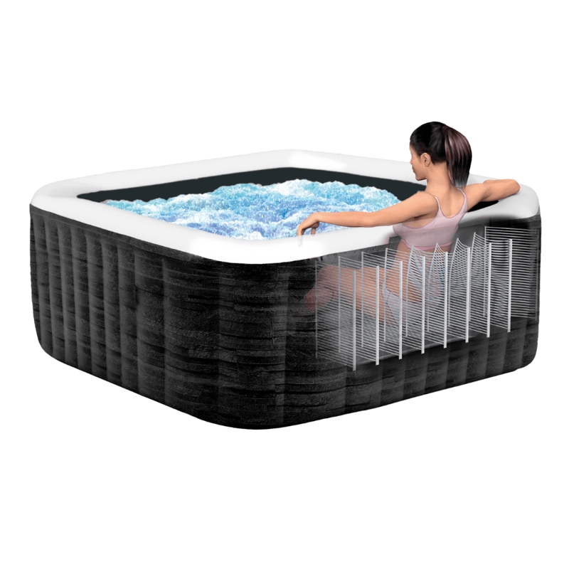 JACUZZI INTEX SPA HOT TUB INFLABLE GREYSTONE DELUXE 6 PERSONAS - 4