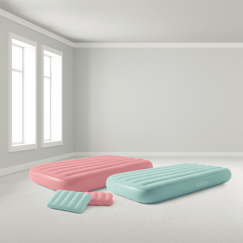 ALMOHADA INFLABLE INTEX ROSADO 43X28X9 CM - 5