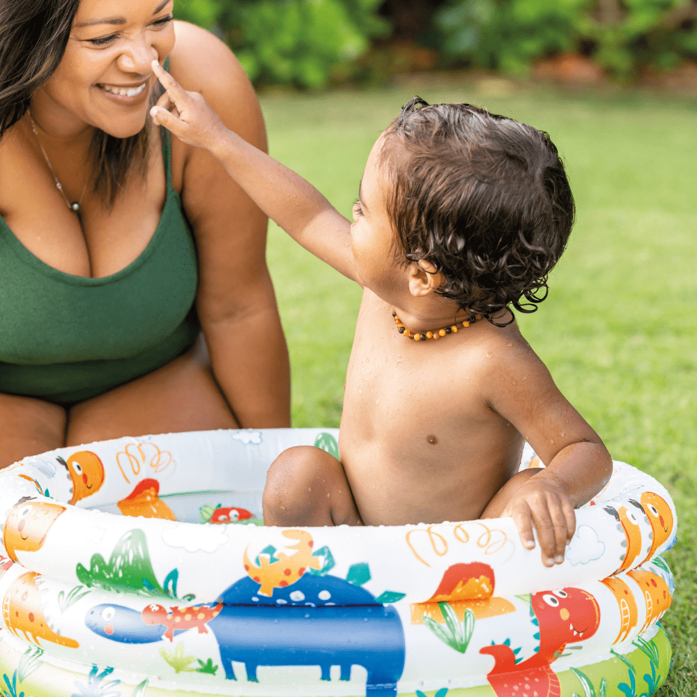 PISCINA BEBÉ INFLABLE DINOSAURIO INTEX 61X22 CM DINO BUDDIES 3 RING - 4