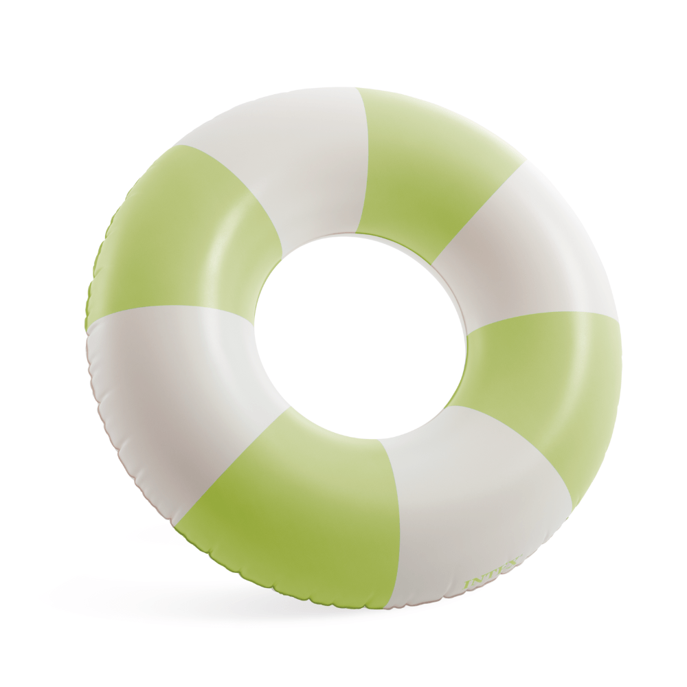 FLOTADOR INFLABLE REDONDO INTEX 91 CM COASTAL CABANA TUBE VERDE - 3