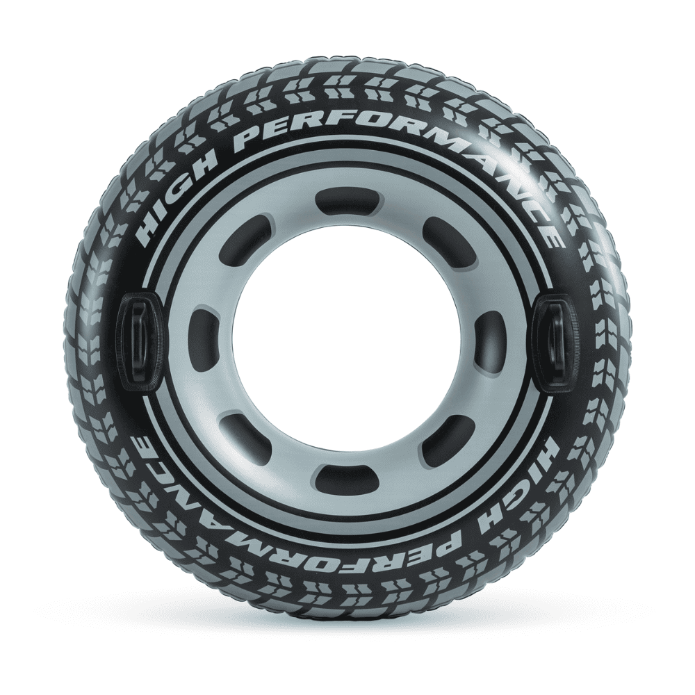 FLOTADOR INFLABLE REDONDO INTEX CON SUJETADORES 114 CM MONSTER TRUCK TUBE - 1