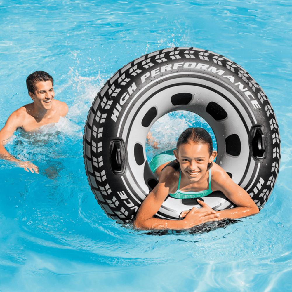 FLOTADOR INFLABLE REDONDO INTEX CON SUJETADORES 114 CM MONSTER TRUCK TUBE - 5