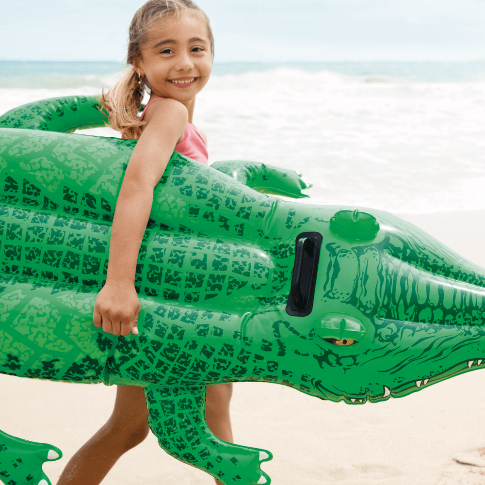 FLOTADOR INFLABLE DISEÑO INTEX COCODRILO 168X86 CM LIL’ GATOR - 2