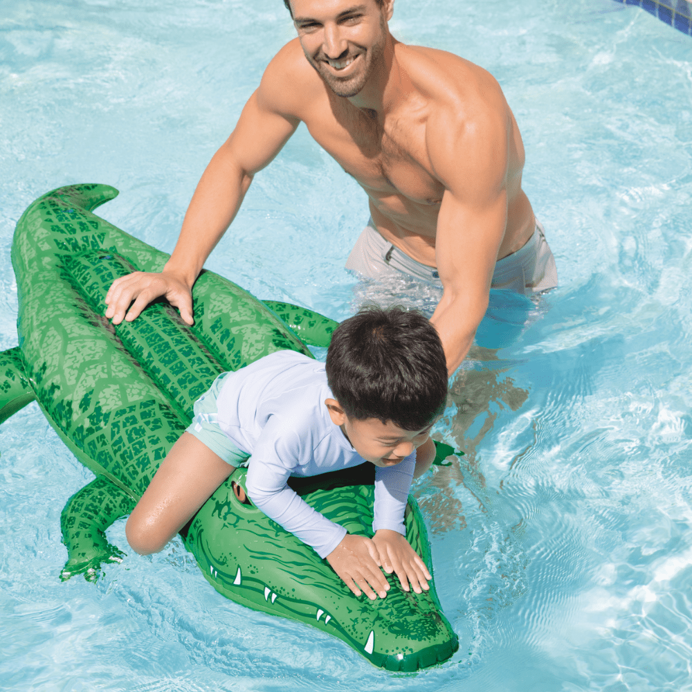 FLOTADOR INFLABLE DISEÑO INTEX COCODRILO 168X86 CM LIL’ GATOR - 6