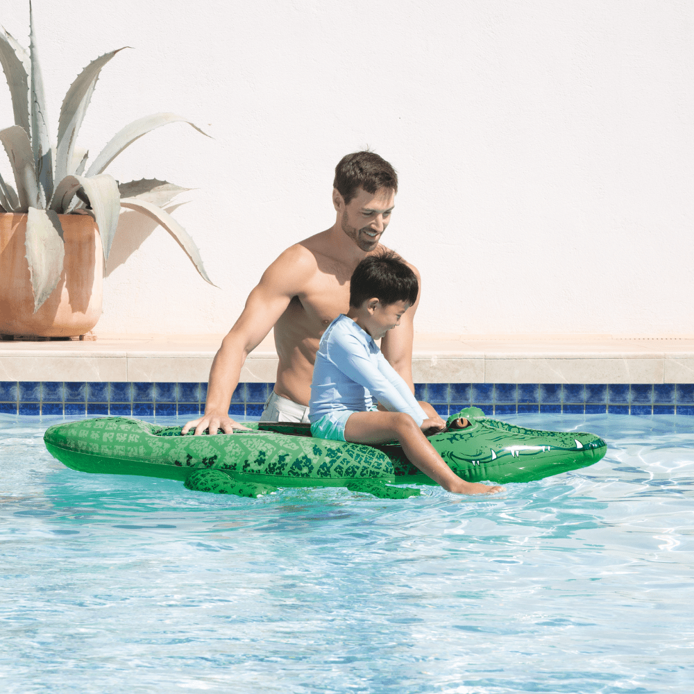 FLOTADOR INFLABLE DISEÑO INTEX COCODRILO 168X86 CM LIL’ GATOR - 9
