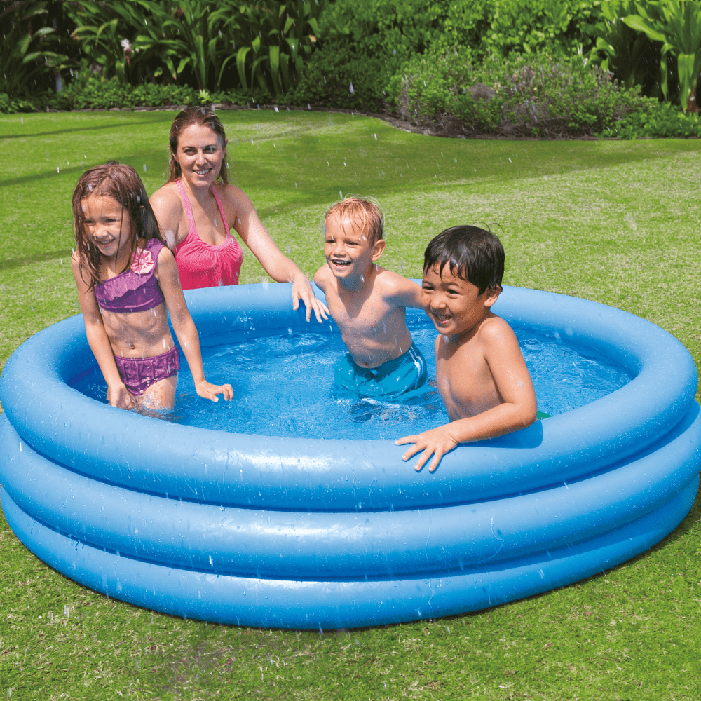 PISCINA BEBE INFLABLE INTEX CRYSTAL BLUE 168X38 CM - 2