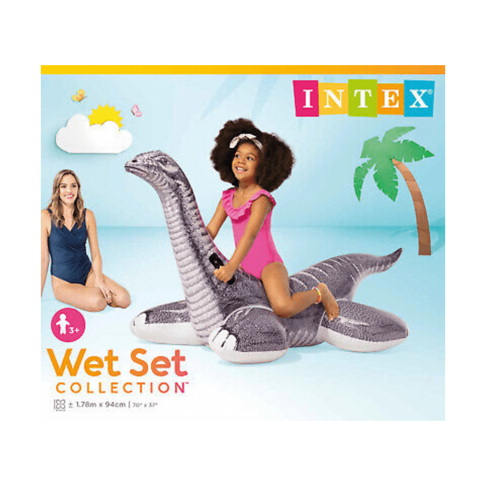 FLOTADOR INFLABLE INTEX BRONTOSAURIO 178X94 CM BRONTOSAURUS RIDE-ON - 7