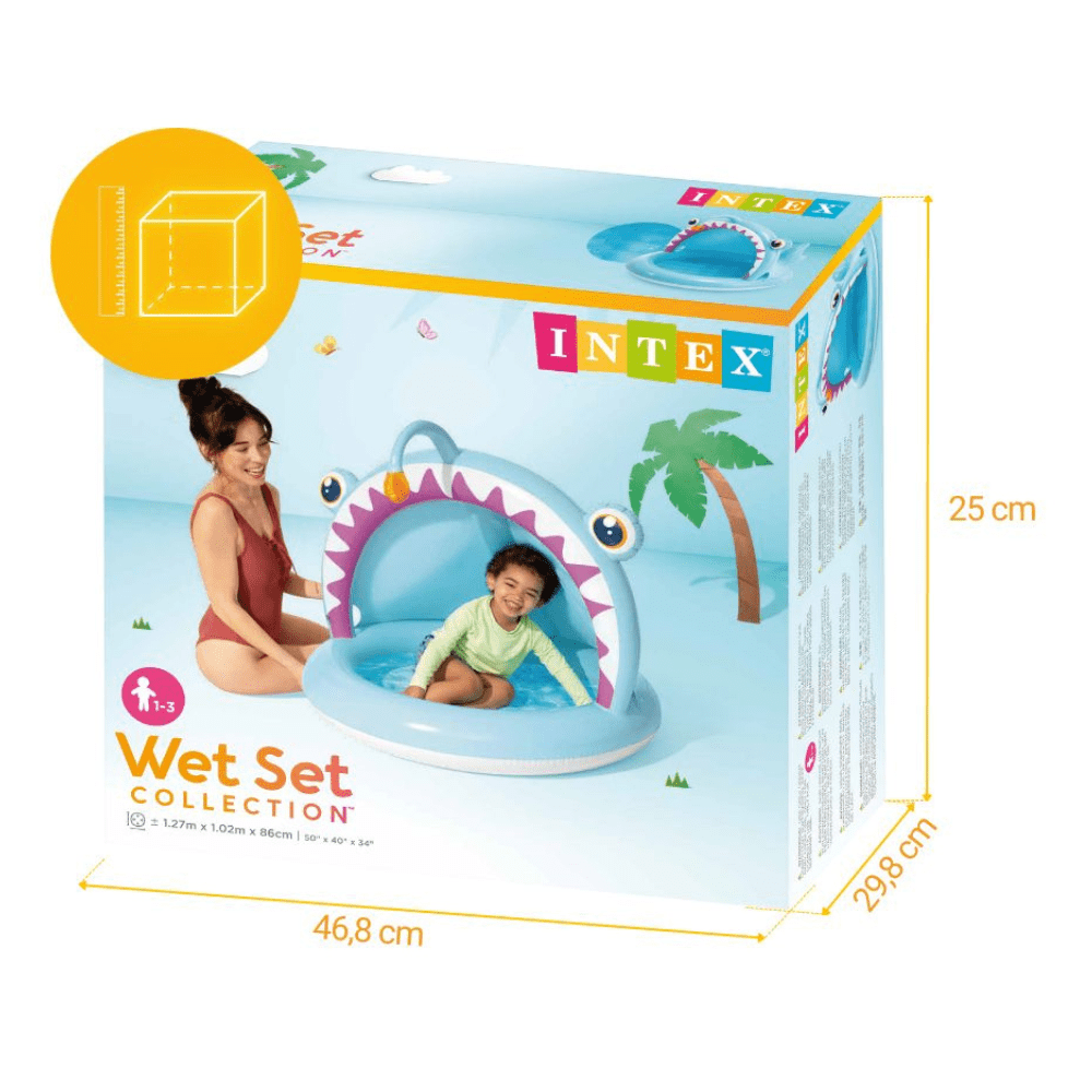 PISCINA INFLABLE INTEX PEZ LINTERNA 127X102 CM ANGLER FISH - 9