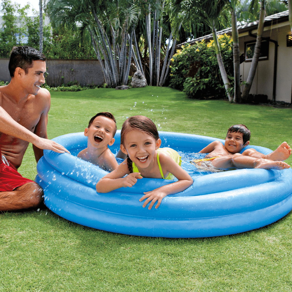 PISCINA BEBE INFLABLE INTEX CRYSTAL BLUE 147X33 CM - 2