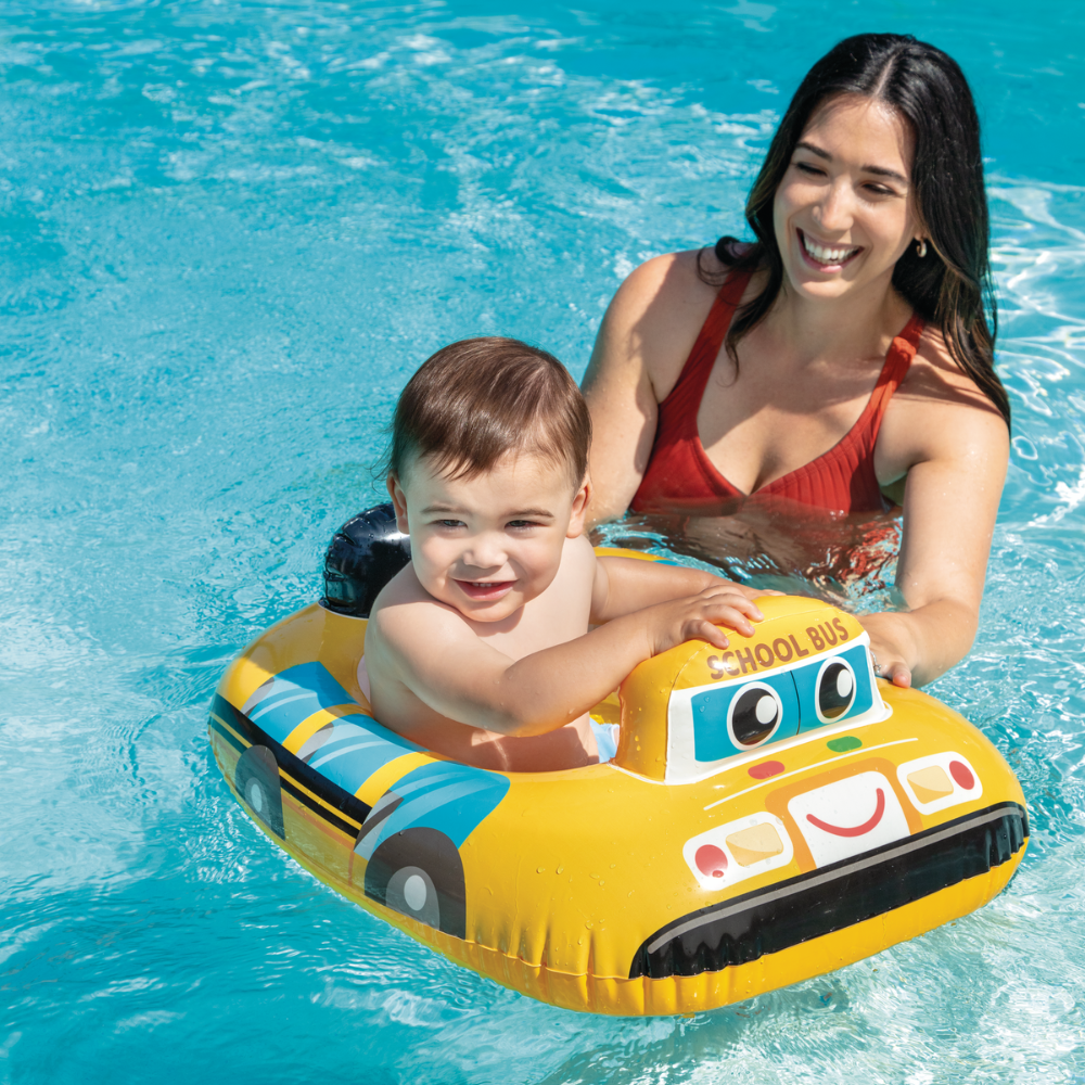 FLOTADOR INFLABLE BEBE INTEX BUS ESCOLAR CAPACIDAD 15 KG KIDDIE FLOAT - 2