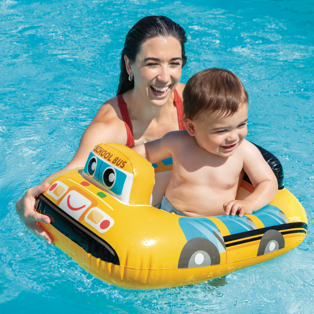 FLOTADOR INFLABLE BEBE INTEX BUS ESCOLAR CAPACIDAD 15 KG KIDDIE FLOAT - 3