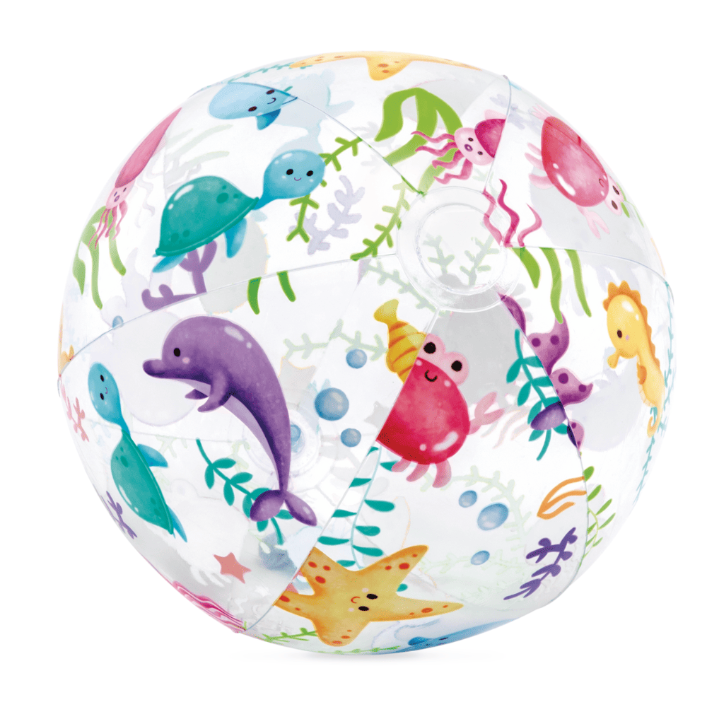 PELOTA INFLABLE INTEX ESTRELLA DE MAR 51 CM LIVELY PRINT BALL - 1