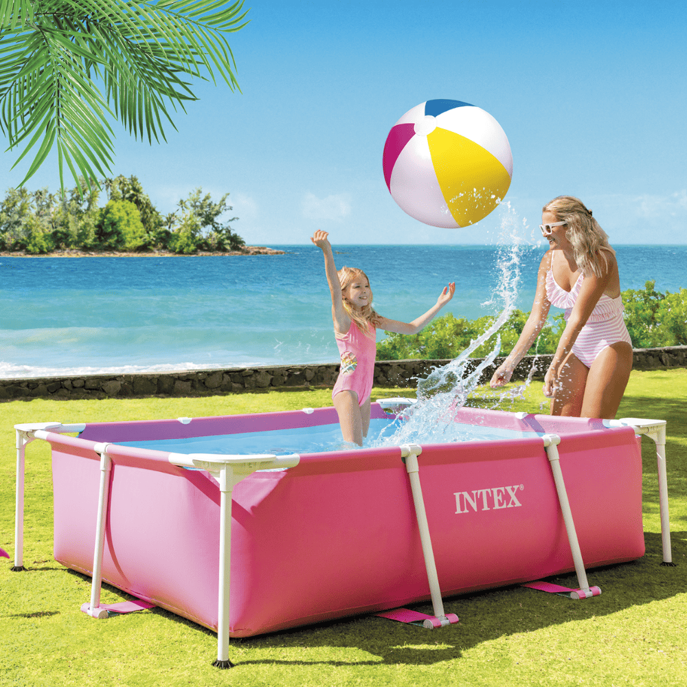 PISCINA ESTRUCTURAL INTEX SMALL FRAME 220X150X60 CM PINK - 2