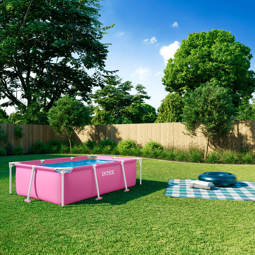 PISCINA ESTRUCTURAL INTEX SMALL FRAME 220X150X60 CM PINK - 9