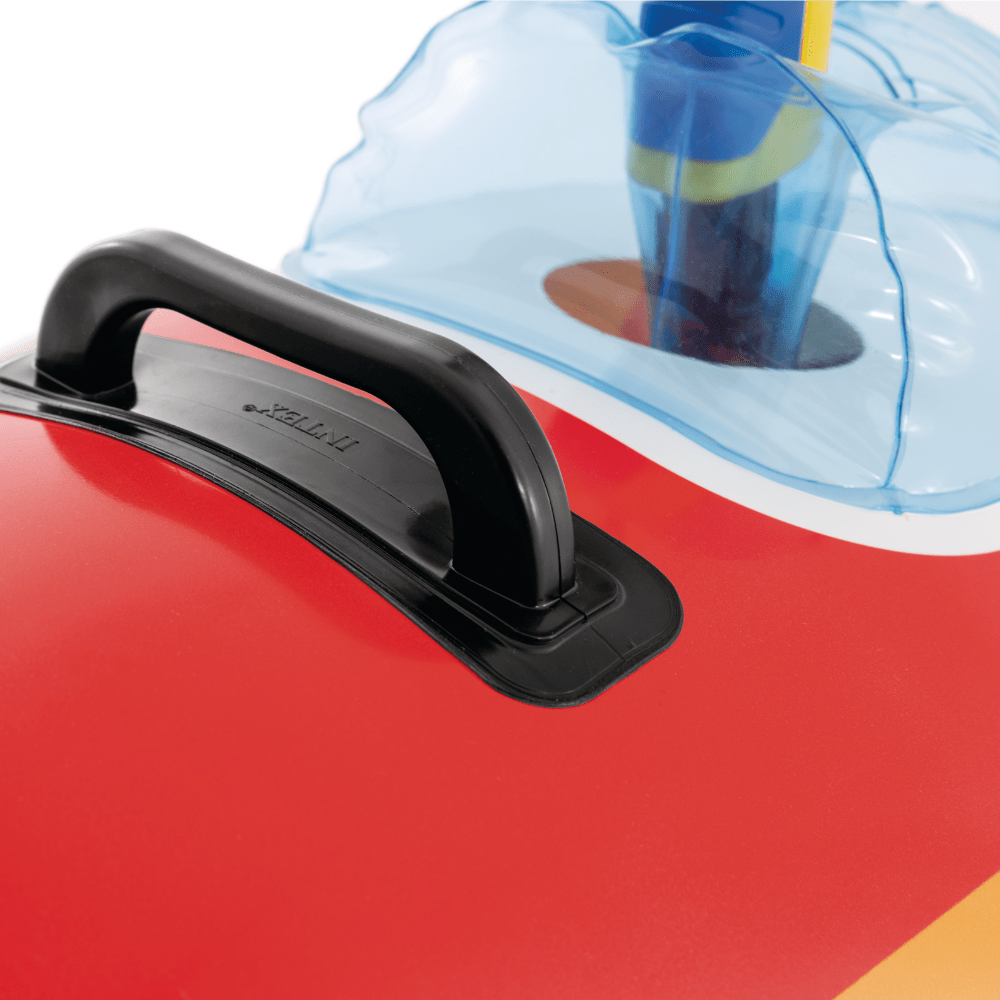 FLOTADOR INFLABLE INTEX AVION CON PISTOLA DE AGUA 117X104 CM JET FIGHTER RIDE ON ROJO - 6