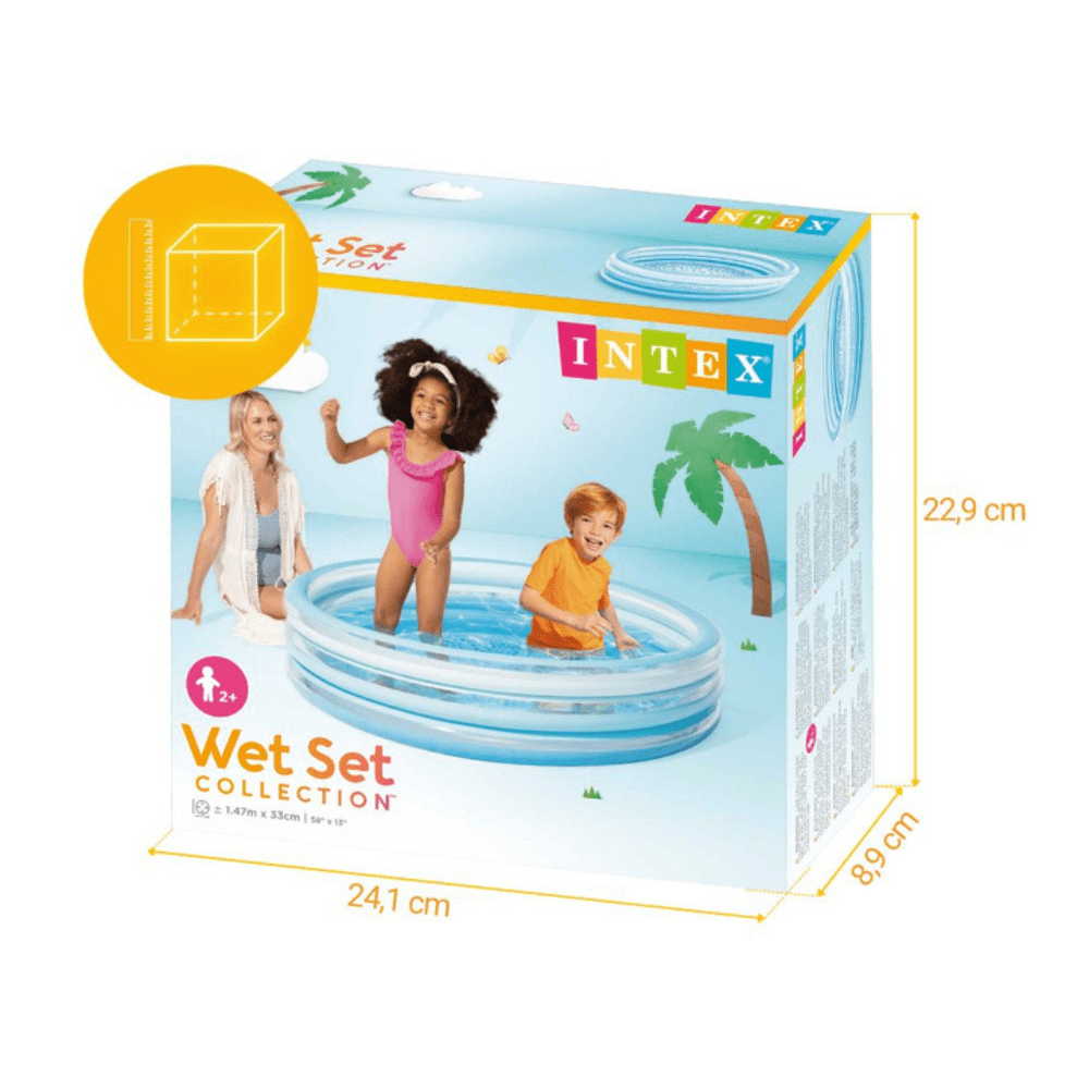 PISCINA INFLABLE INTEX BLUE BLISS SPLASH 147X33 CM - 6