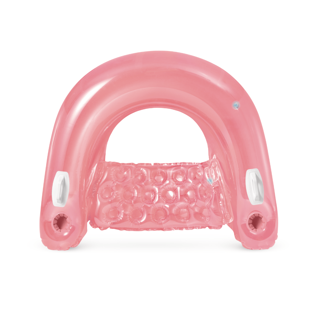 ASIENTO FLOTANTE INFLABLE INTEX CON SUJETADORES 147X99 CM SIT 'N FLOAT ROSADO - 3