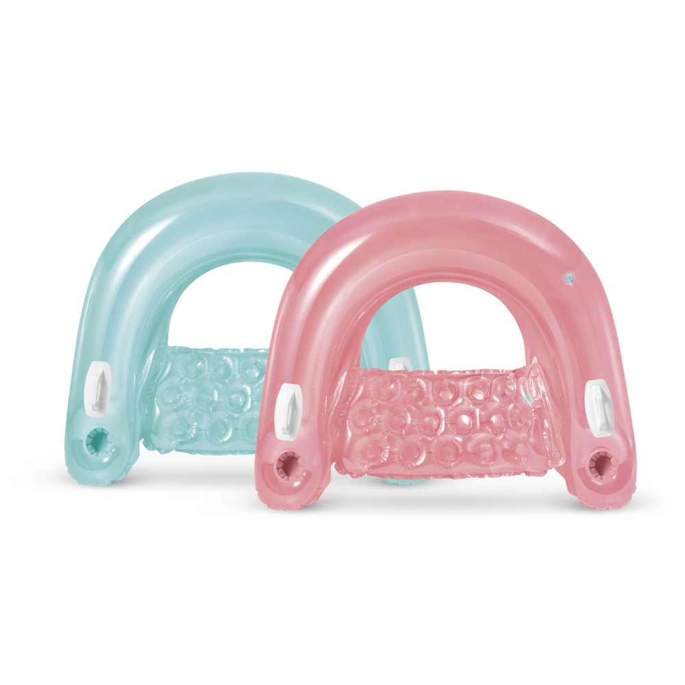 ASIENTO FLOTANTE INFLABLE INTEX CON SUJETADORES 147X99 CM SIT 'N FLOAT ROSADO - 5