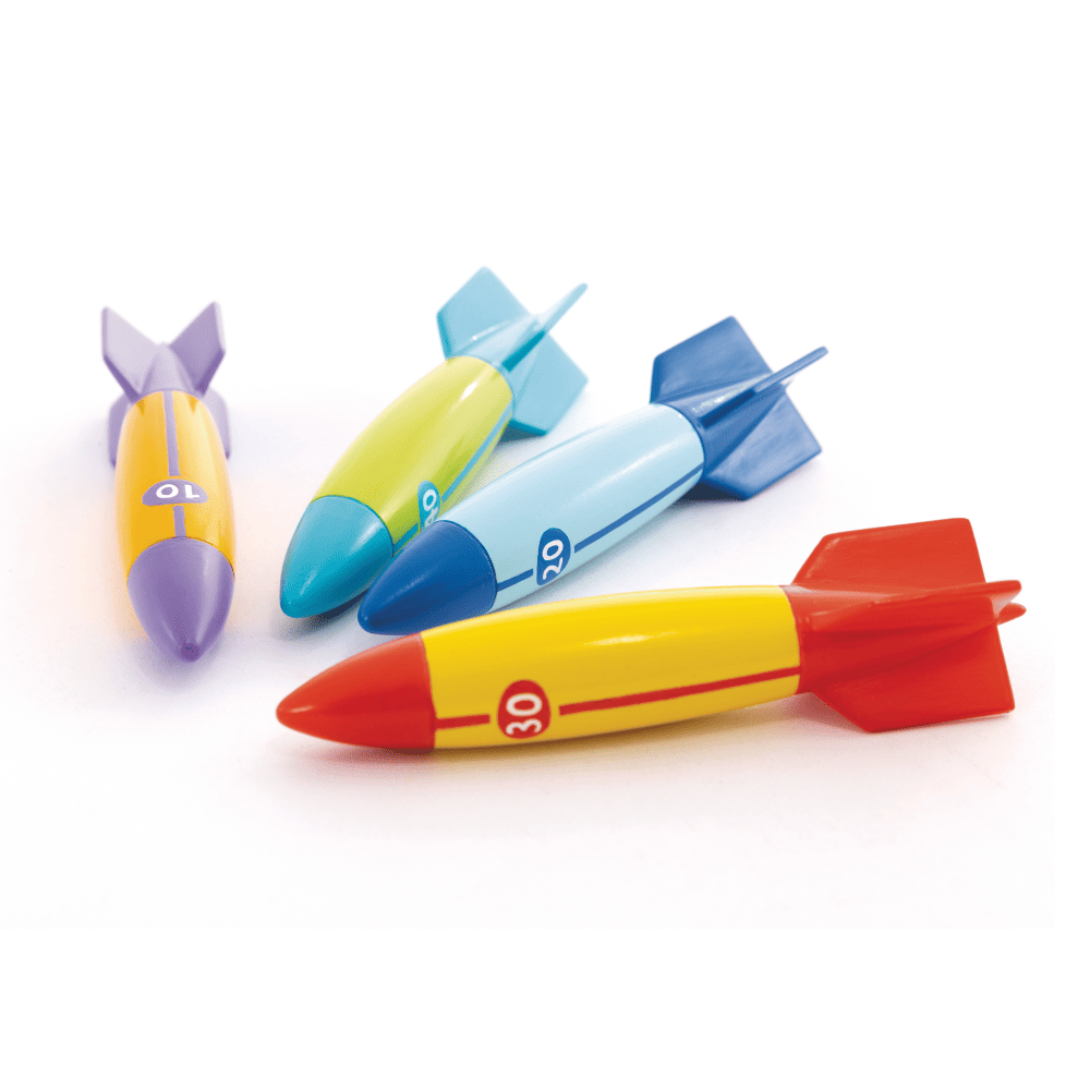 JUEGO PISCINA INTEX 4 TORPEDOS BAJO EL AGUA UNDERWATER TORPEDOES - 1