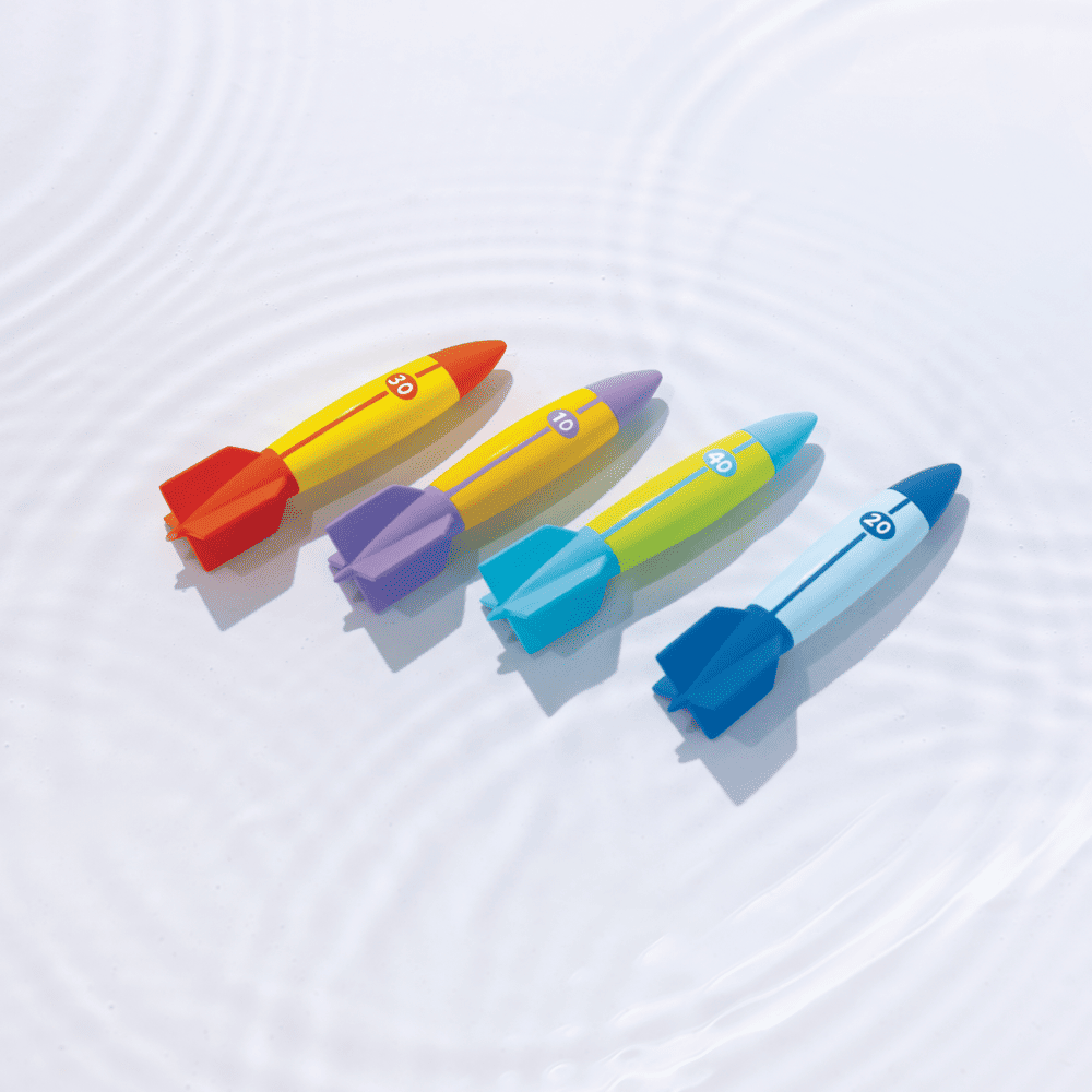 JUEGO PISCINA INTEX 4 TORPEDOS BAJO EL AGUA UNDERWATER TORPEDOES - 2