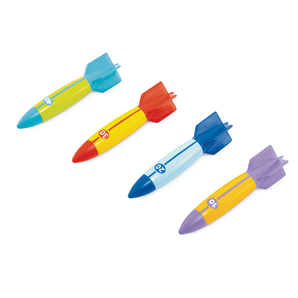 JUEGO PISCINA INTEX 4 TORPEDOS BAJO EL AGUA UNDERWATER TORPEDOES - 4