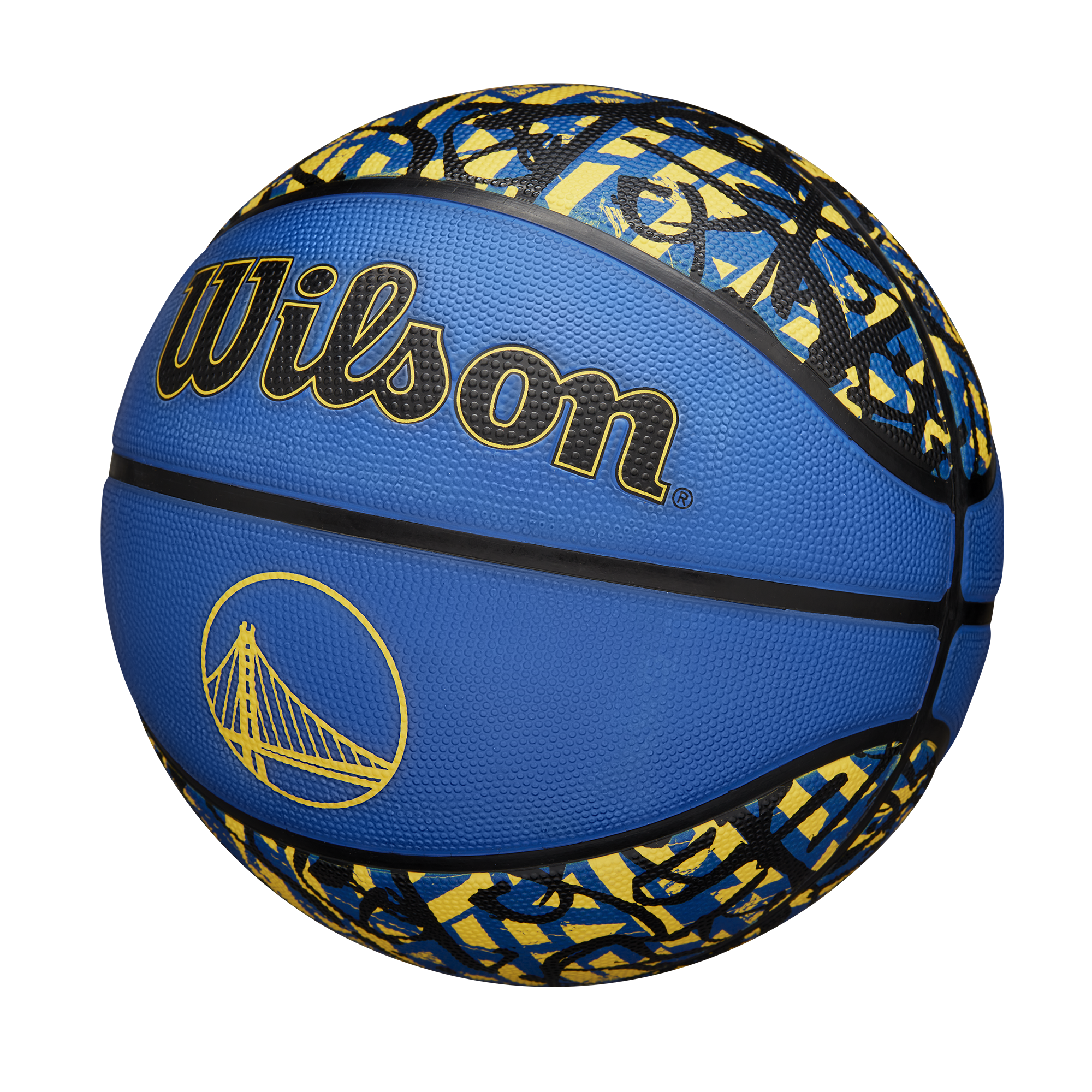 BALON BASKETBALL WILSON NBA TEAM GRAFFITI GOLDEN STATE WARRIORS TAMAÑO 7 - 3