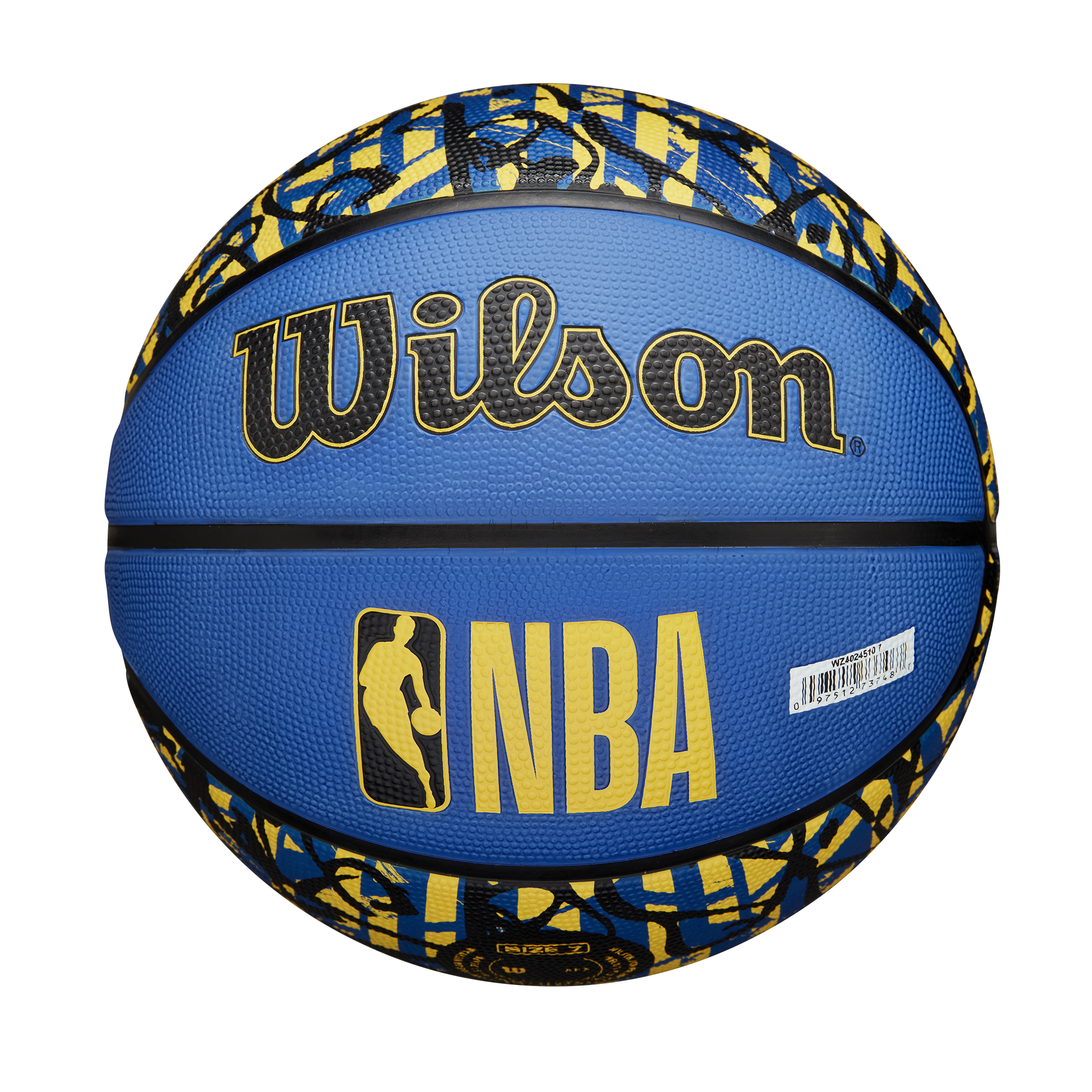 BALON BASKETBALL WILSON NBA TEAM GRAFFITI GOLDEN STATE WARRIORS TAMAÑO 7 - 4