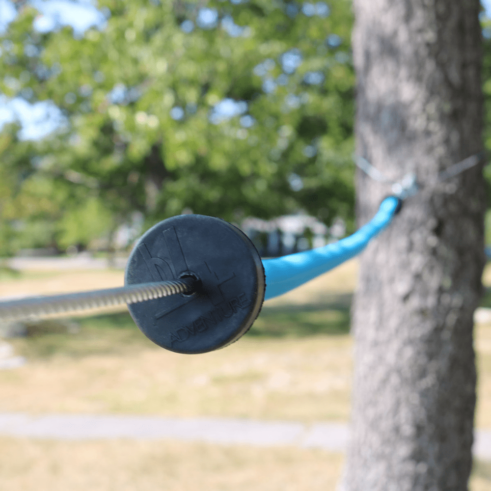 KIT TIROLESA 30,5 M CON FRENO SLACKERS RIDERZ ZIPLINE 100 FT. W/ SPRING BRAKE - 2