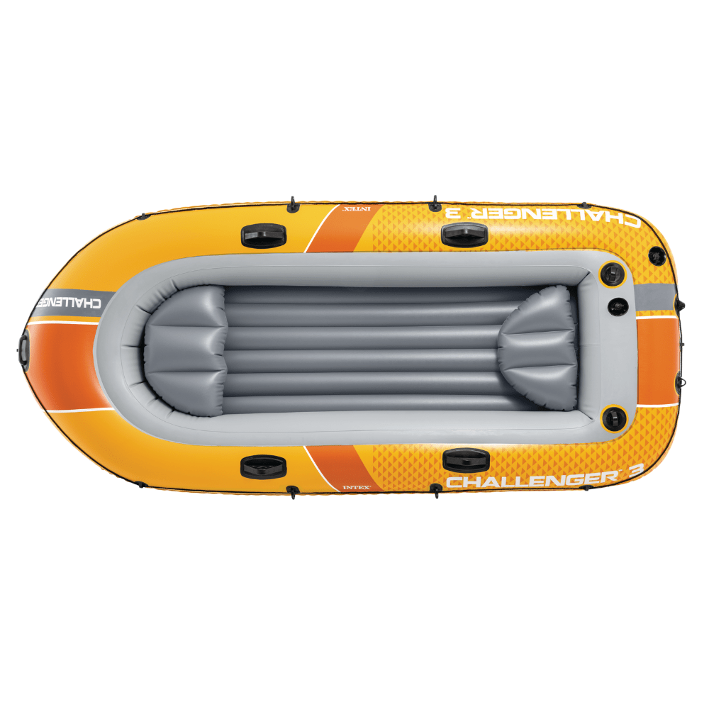 BOTE INFLABLE INTEX CHALLENGER 3 SET CAPACIDAD 320 KG + REMOS + INFLADOR - 5
