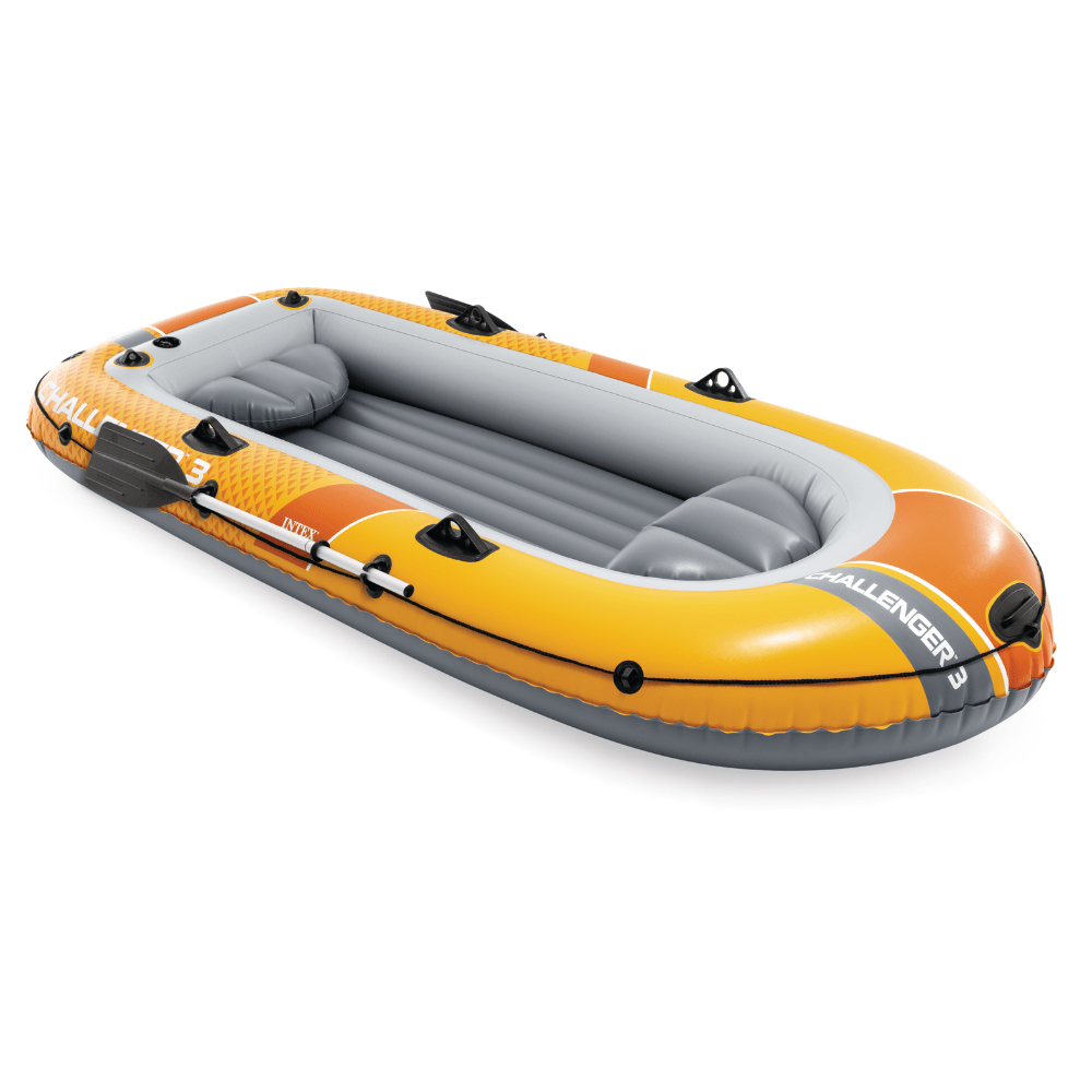 BOTE INFLABLE INTEX CHALLENGER 3 SET CAPACIDAD 320 KG + REMOS + INFLADOR - 6