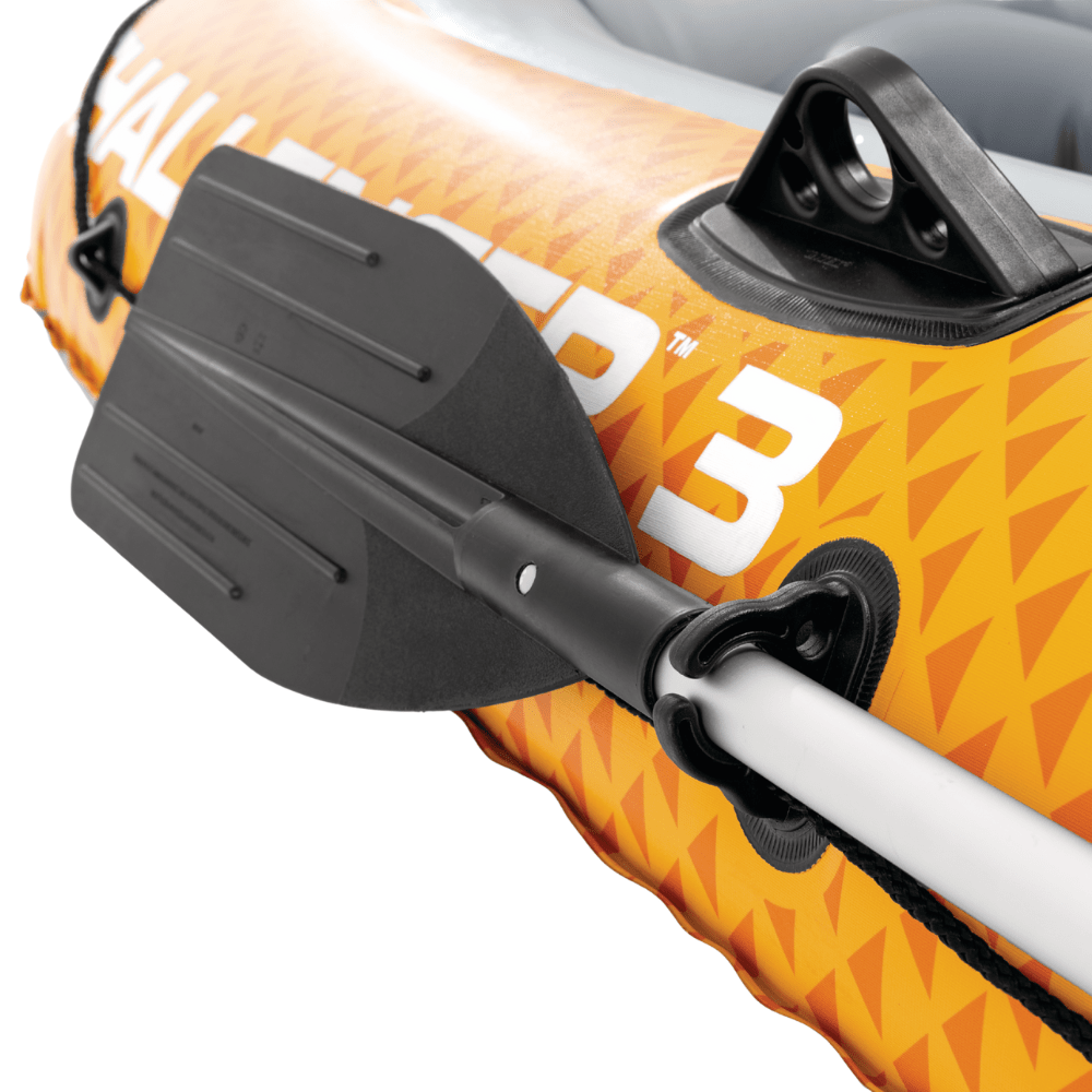BOTE INFLABLE INTEX CHALLENGER 3 SET CAPACIDAD 320 KG + REMOS + INFLADOR - 11
