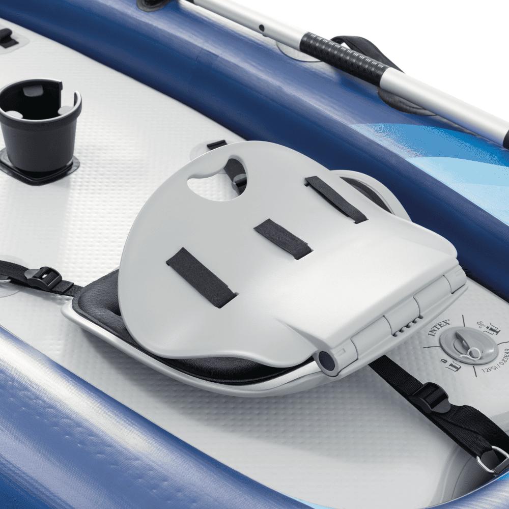 KAYAK INFLABLE INTEX DAKOTA QUEST CAPACIDAD 1 PERSONA + REMOS + INFLADOR SIT-ON-TOP - 4